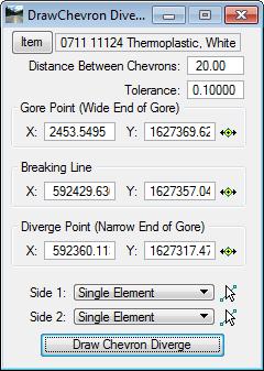Chapter 4 PAVEMENT MARKING TOOLS - Draw Cell Group by Feature Selection Options There are three options for selecting the side elements in MicroStation: o o o Single Element When selected, you are