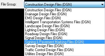 SIGNING AND PAVEMENT PLANS General CADD Standards & File Creation Chapter 1 Load Appropriate Control File Remember the control file sets, for lack of a better term, the discipline to work in.