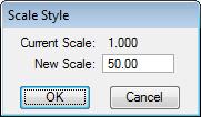 Notice in the figure above that the Scale of the selected style is 1.00. The Scale of the plans in this exercise is 50. 12. In Plan View Labeler Menu, select Scale > Change Scale.