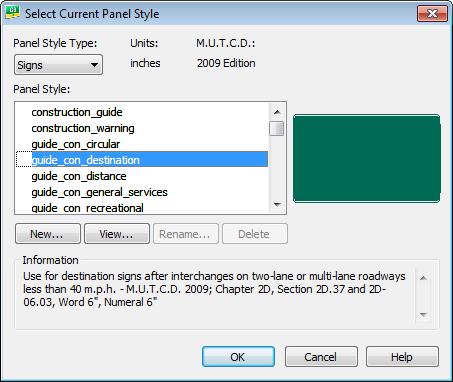 SIGNAGE TOOLS - GuidSIGN Program Chapter 5 Set the GuidSIGN Preferences and Panel Style 15. On the Welcome screen, click the Panel Styles icon.