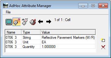 Chapter 6 QUANTITIES AND REPORTS - Defining Adhocs for Quantities ADHOC ATTRIBUTE MANAGER This tool can be used to view Adhocs or Set Adhocs.