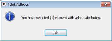 In FDOT Adhoc Manager, click Select Element(s) to Modify. 4. Click Yes on the Use selection set? dialog to accept the select collection set.