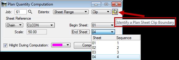 Chapter 6 QUANTITIES AND REPORTS - Generate Quantities Compute quantities (Part 3) 1. On D&C Manager dialog, click the Compute icon. This opens Plan Quantity Computation. 2.