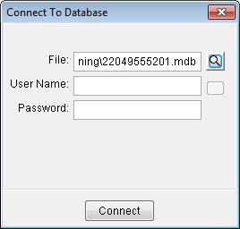 In Quantity Manager select Project > Open. This opens Connect to Database dialog. Note DO NOT enter a user name or password as the Department will not be able to use the DDB. 4.