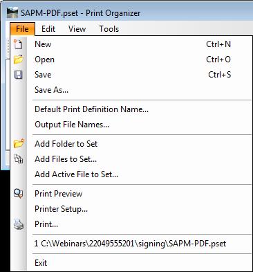 Chapter 8 PRINTING TOOLS - Printing in MicroStation From the Print Organizer When adding folders and/or files to the Print Set, the designer is given the opportunity to apply a Print Style or to