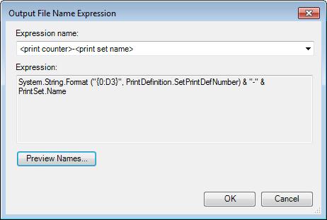 Chapter 8 PRINTING TOOLS - Printing in MicroStation From the Print Organizer Modify an Existing Print Set Output File Name Expression First, the class will modify the Output File Name Expression.