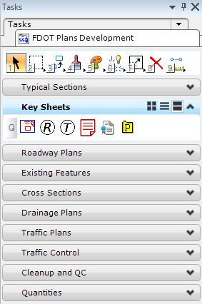 This is a location on the Task Navigation Menu System where there is an accumulation of the most common task specific tools organized in a common task specific, step by step workflow.