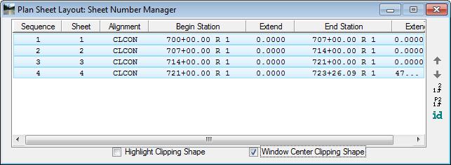 Chapter 4 PAVEMENT MARKING TOOLS - Sheet Layout and Clipping with GEOPAK Sheet Clipping (Part 4) - Sheet Number Manager 1.