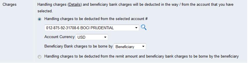 5. (Optional) If the Debit currency is different than the remit currency, please select Preferred Rate to generate the exchange rate or contact the bank to reserve the Exchange Contact rate. 6.