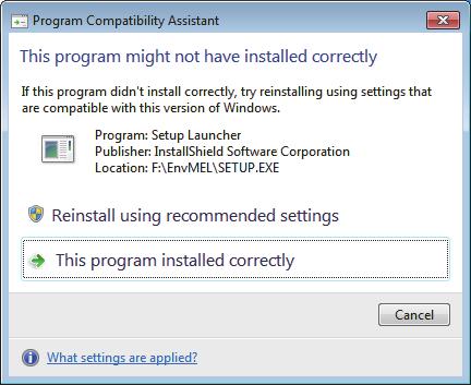 CHAPTER 3 INSTALLATION AND UNINSTALLATION (b) The Program Compatibility Assistant screen may be displayed after installation.