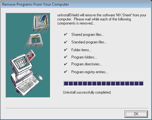 CHAPTER 3 INSTALLATION AND UNINSTALLATION From the previous page When the screen on the left is displayed, uninstall