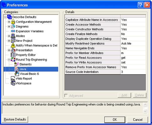 In the Describe Preferences Editor you have the ability to change those.