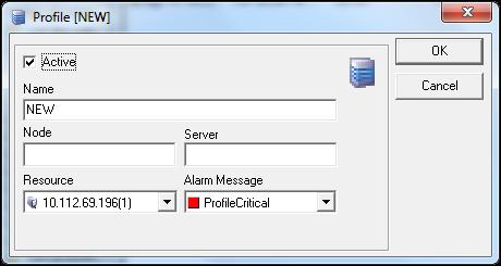 Probe Configuration Create a Profile Normally all node/server combinations are detected and added during the resource wizard.
