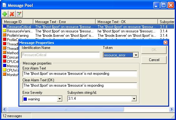 websphere Configuration Launching the Message Pool Manager The Message Pool Manager can be opened by clicking the Message Pool button in the Tool bar.