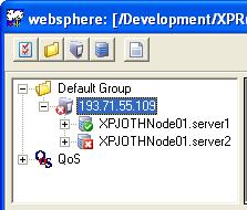 websphere Configuration Server Resource Alarm Message This field specifies the name of the server in the cluster. Here you can select the resource to which the node/server belongs.