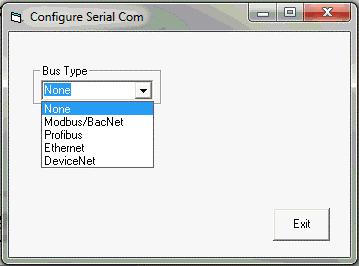 Operation: Configure Serial COM Settings Serial COM Settings Use this function to set the serial communication