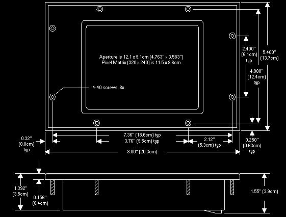 3.3: Mounting the Nexus P60N Touch Screen External Display Figure 3.