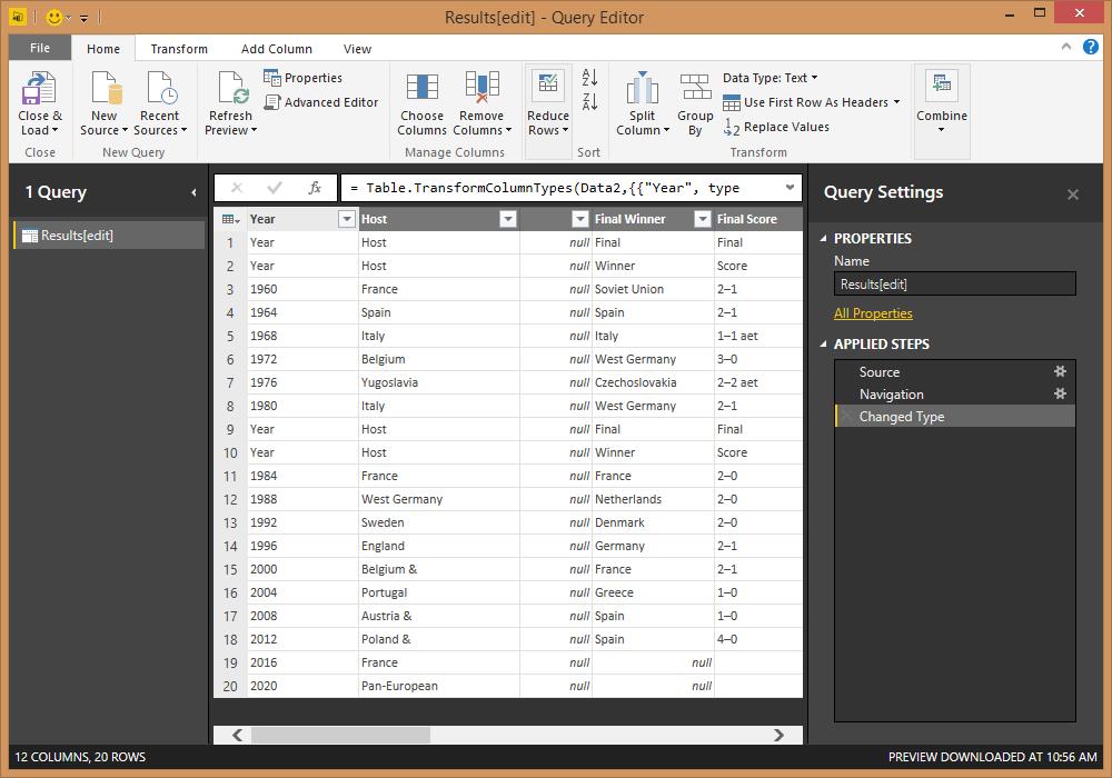 Task 2: Shape data in the subject table Now that you have the subject table selected for your data query, you learn how to perform various data shaping and cleansing steps.