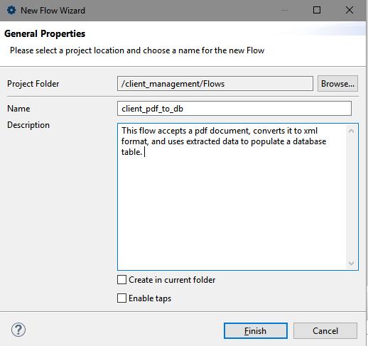 context menu, and then click Flow, as shown in the