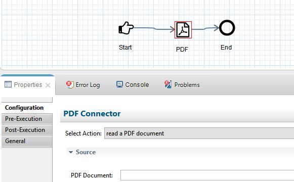 The PDF object reads PDF files and converts them into XML format.
