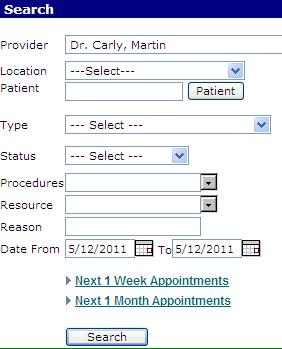 Search Appointment Details 2.