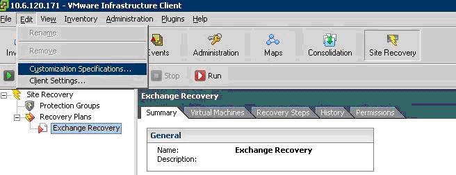 You can also select Auto from the Test Network list box to create an isolated network for recovery tests.