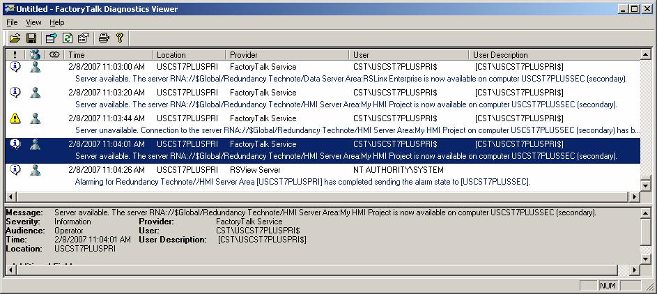 HMI Server Fail-over and Switchback Fail-over Process The following process occurs when an HMI Server fails: The secondary HMI server observes that the primary HMI server is no longer available so
