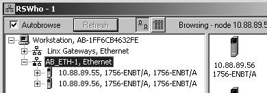 Type the IP address of each ENBT or EWEB module.
