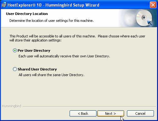 If you are using the Windows NT/2000/XP platforms, Hummingbird Setup Wizard