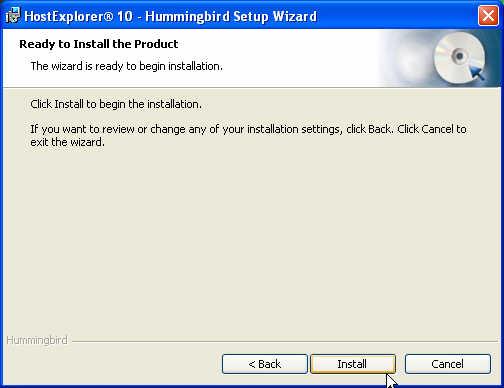Check off Hummingbird Update to get the latest software updates and click on