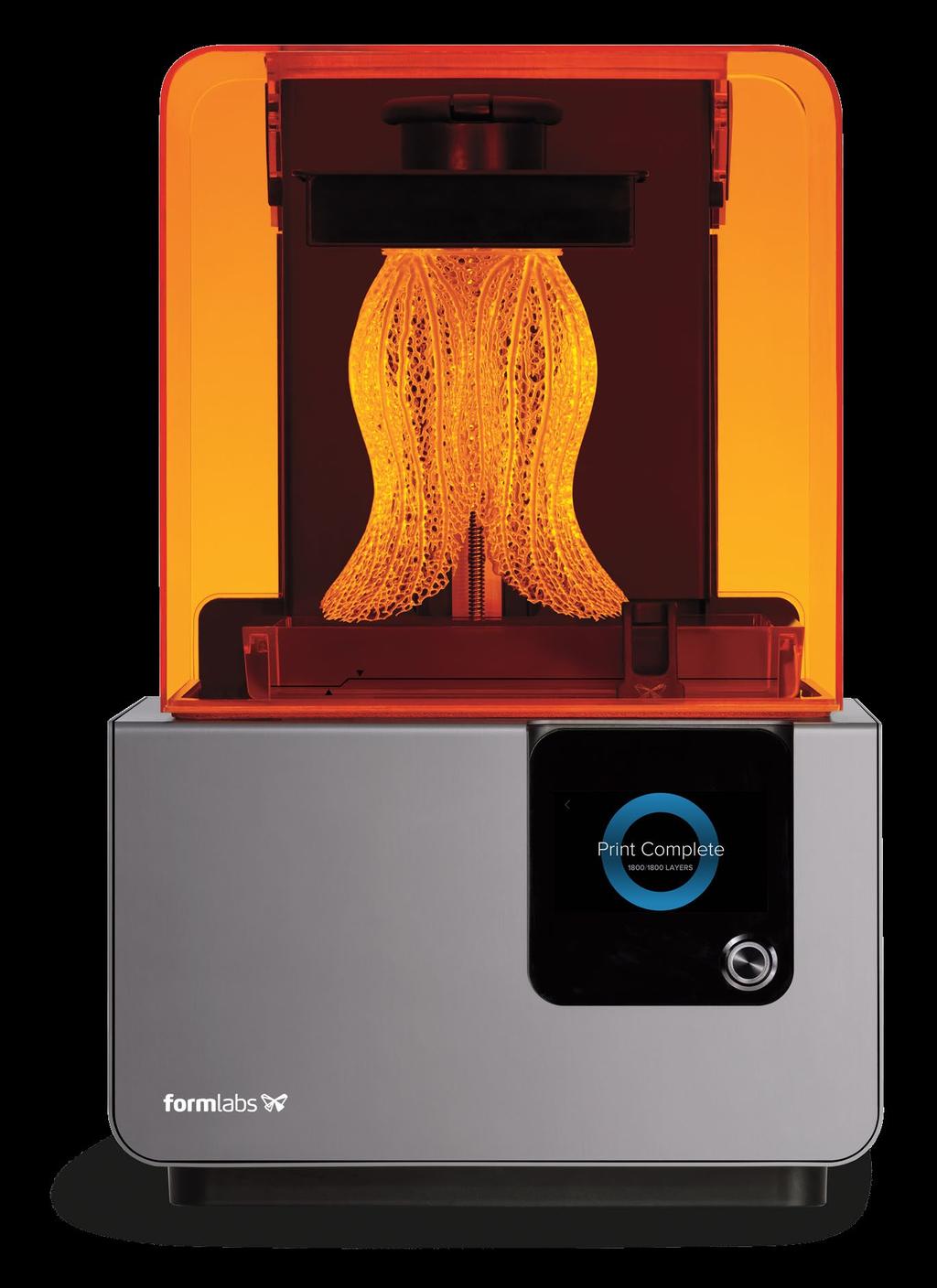 Redesigned Print Process A new peel mechanism and heated resin tank create a reliable print process.