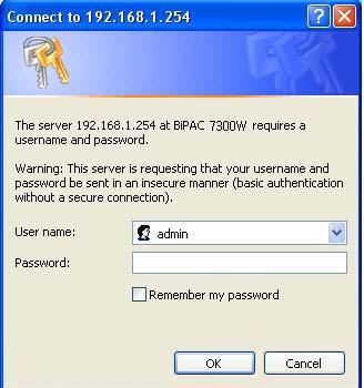 Web Configuration Open your web browser, enter the IP address of your router, which by default is 19