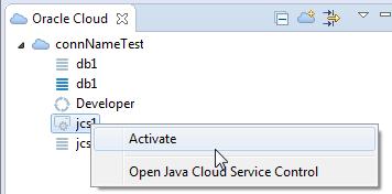 Using the Oracle Java Cloud Service - SaaS Extension The dashboard opens in Eclipse. 5.1.