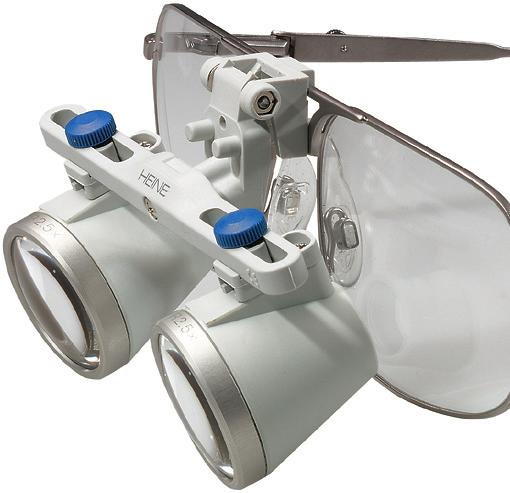 The mounting bracket flips-up through 90 degrees, allowing the user to swivel the optics up and out of the viewing axis for unobstructed, nonmagnified view of the working area. :- Protection.