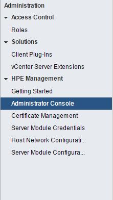 Configuring HPE OneView for vcenter Procedure HPE OneView for vcenter is managed as a plug-in in the vcenter Server environment.