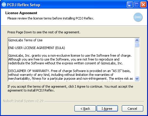 4. License Agreement: If you agree, click I Agree to continue the installation.