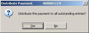 The Entry field identifies the line item on the receipt. Allow the system to default the Entry number in sequential order.