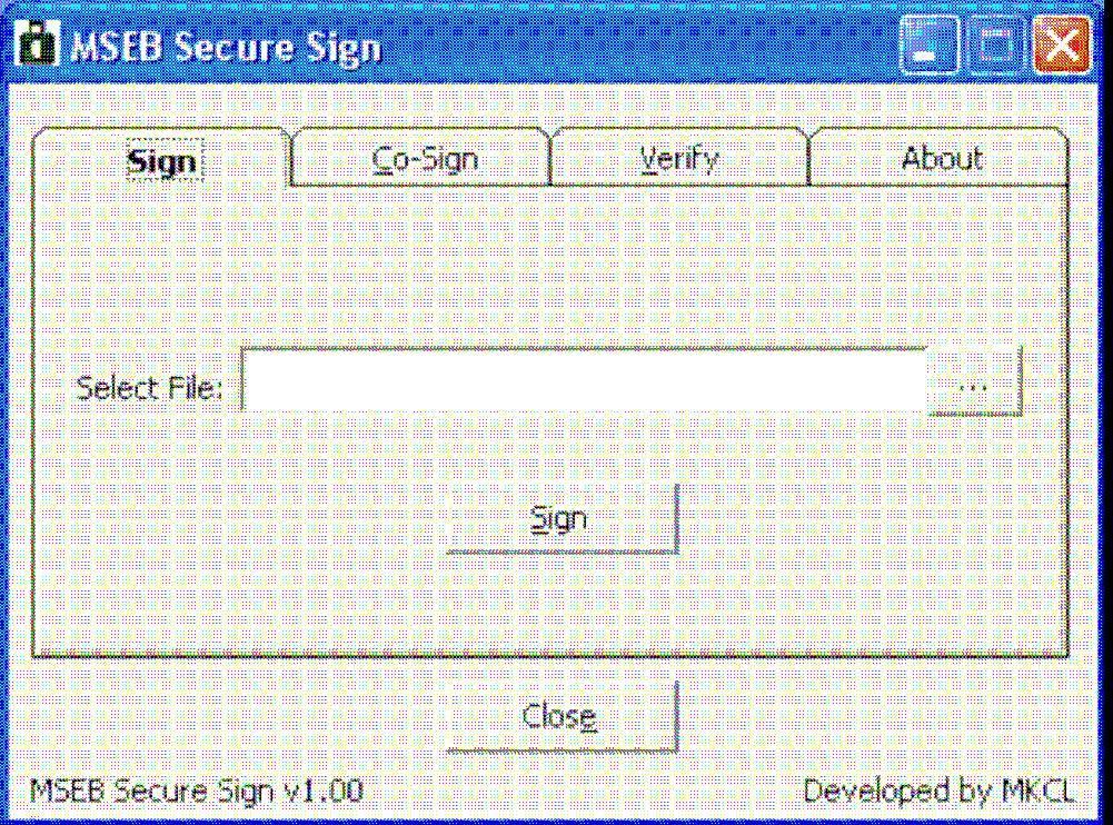 Digitally Signing Documents How to Digitally Sign Documents: 1. Start SecureSign software 2. Click on Start->Program->SecureSign 3. SecureSign screen appears Figure 30 SecureSign Screen 4.