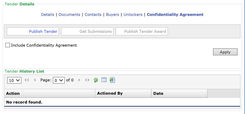3. Enter the confidentiality agreement into the text box. Use the text formatting panel to format the text, if required.