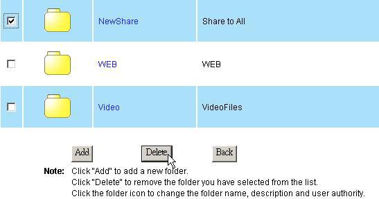 3. Setup the folder properties and click Save to apply.
