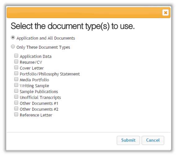 Underneath the main Actions menu on the right side just above the applicants list, you have the option to select Create Document PDF Per Applicant.