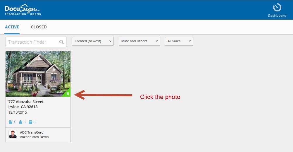 Click Transactions in the Navigation bar Step 5 On your Transactions page, click the
