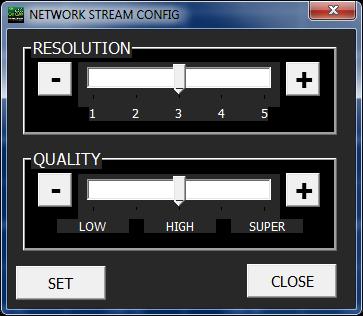 1: Resolution selection (5 levels) HD SDI DVR Level 1: 720p : 320x180 / 1080p : 480x270 Level 2: 720p : 640x180 / 1080p : 960x270 Level 3: 720p : 640x360 / 1080p :