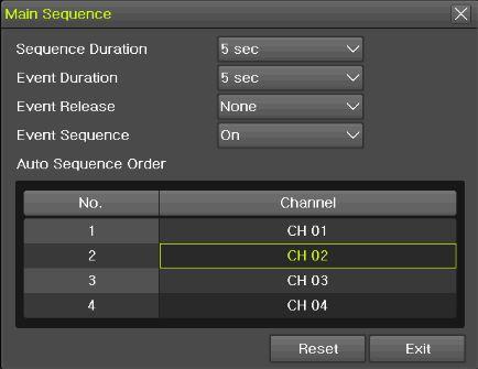 Button or Mouse Arrow Button initiate the Auto Sequence 3 Basic mode Auto sequence in 1 CH mode 1 2 3 16 1 CH mode sequence ( *Unavailable by connecting only one camera) 2-3-2 Spot Spot is to output