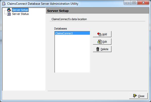 To configure the server administration software 1 Open Server