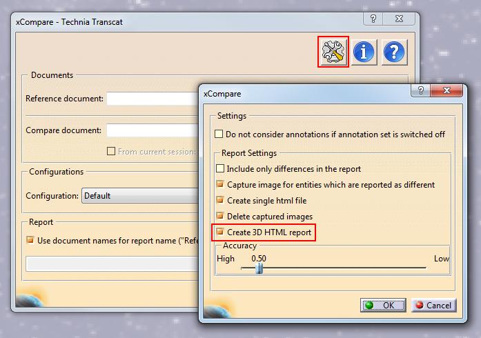 HTML reports Reports in HTML format can be displayed in a web browser independently from xcompare.