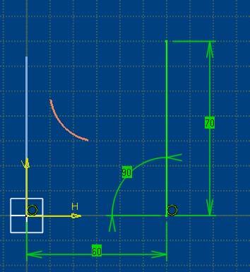 Do It Yourself (3/3) Using the YZ Plane, Sketch the line on the right and set all the