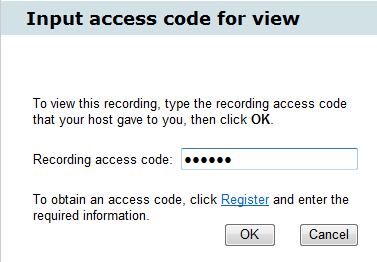 The Snell Group Pillar to Post On Demand Webinar Access Instructions 4 Figure 4: Entering Access Code Once you click OK and your Access Code is validated, the WebEx player will