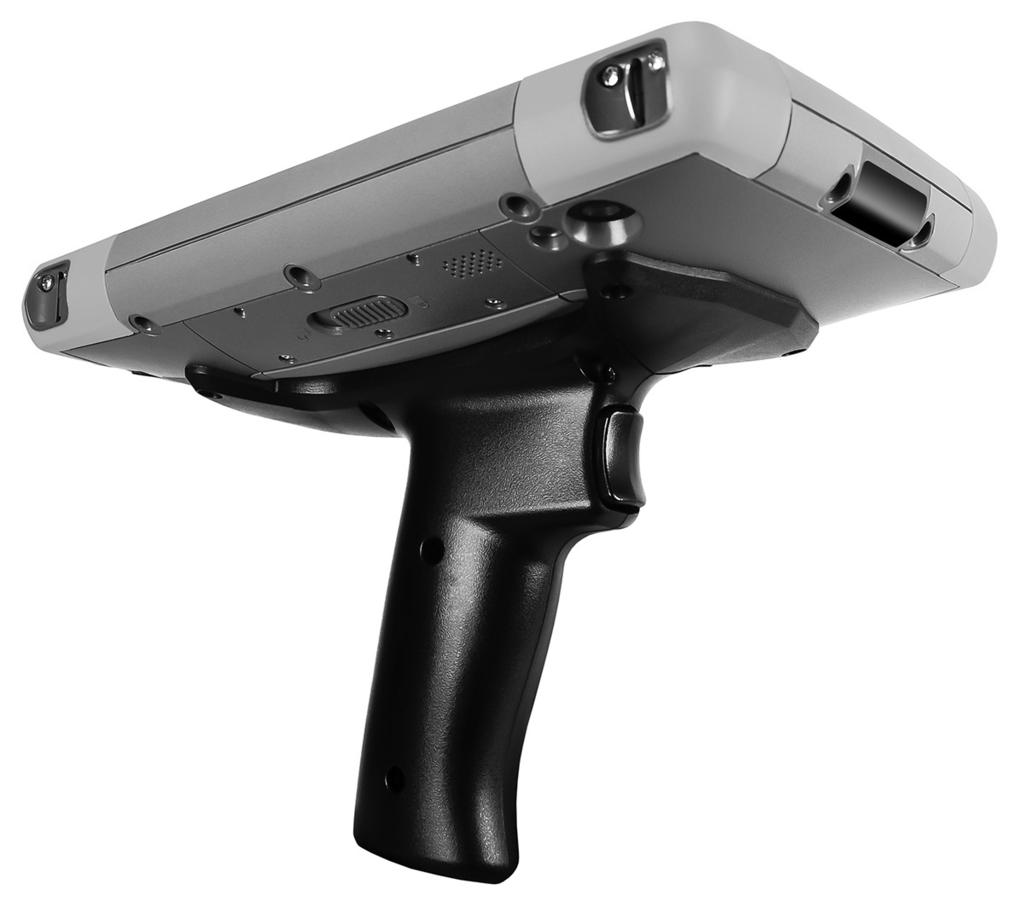 Pistol Grip The Pistol Grip is designed to reduce strain and maximize productivity in heavy barcode scanning applications. How to Use the Pistol Grip 1. Place the Mesa 2 
