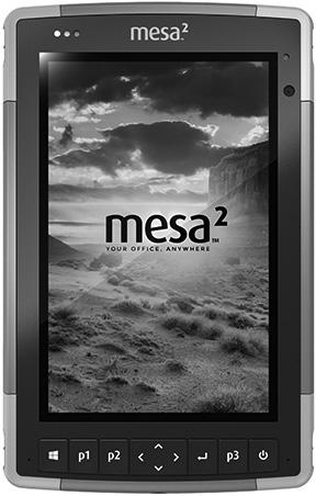 Getting Started The standard features for the Mesa 2 Rugged Tablet from Juniper Systems include a 7 display, capacitive touchscreen, keypad, Bluetooth, and Wi-Fi.